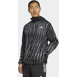 Laufjacke ADIDAS PERFORMANCE "ADI365 RUNNING REFLEKTIERENDE", Herren, Gr. M, schwarz (schwarz, reflective silber), Obermaterial: 100% Polyamid, Jacken Laufjacke