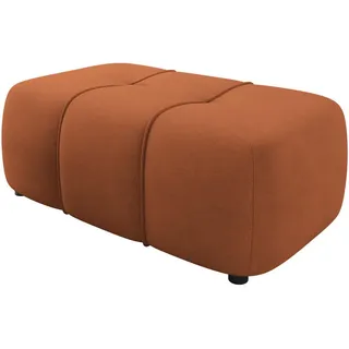 Mirjan24 Polsterhocker Furyn Kunststoff 93 x 38 x 62 cm Bronze/Orange