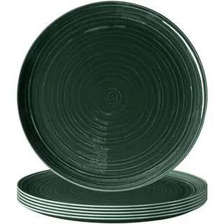 SELTMANN WEIDEN Pizzateller Terra 32 cm moosgrün 6er Set