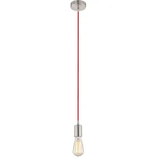 Globo Pendelleuchte Noel Nickel-Rot