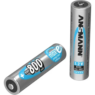 Ansmann maxE HR03 Micro (AAA)-Akku NiMH 800 mAh), Batterien + Akkus