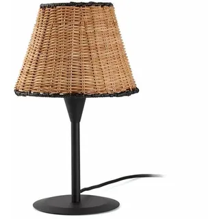 Mini Tischlampe schwarz/rattan SUMBA 64317-71