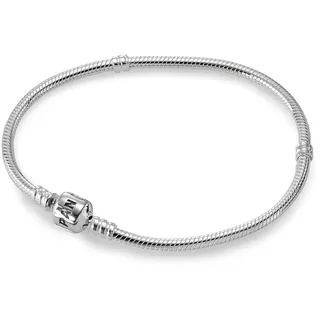 Pandora Moments Schlangen-Gliederarmband aus Sterling Silber mit Zylinderverschluss Größe 21 cm