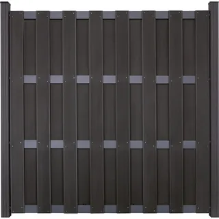 GROJA Fertigzaun Bausatz 180 x 180 cm Anthrazit