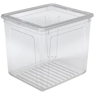 KEEEPER Aufbewahrungsbox mit Air Control System, 59 x 39 x 18 cm, 30 l, Bea Transparent