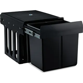 relaxdays Einbaumülleimer 3-fach schwarz - Schwarz