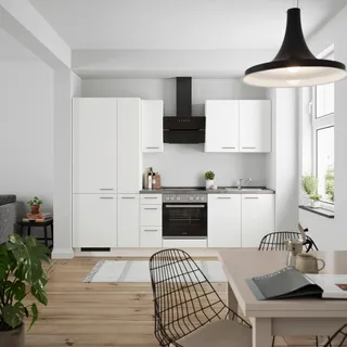 Nobilia Küchenzeile 270 cm Grau/Weiß