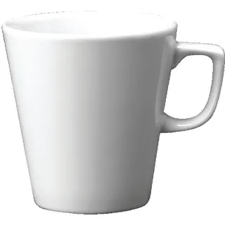 Churchill Super Verglastes W002 Uni Ware Cafe Latte Becher, Weiß (12 Stück)