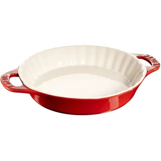 Staub Ceramique Kuchenform 28 cm, rund, Kirsch-Rot, Keramik