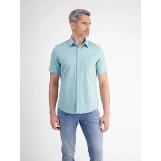 LERROS Kurzarmhemd »LERROS Halbarmhemd mit Leinenanteil, unifarben«