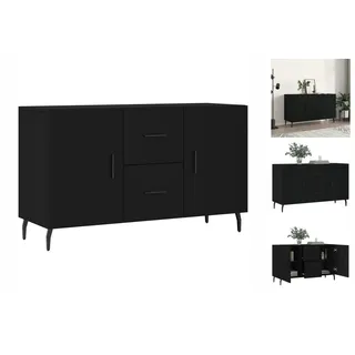 vidaXL Sideboard Schwarz 100x36x60 cm Holzwerkstoff