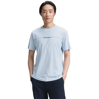 TOM TAILOR T-Shirt, mit Logofrontprint, blau