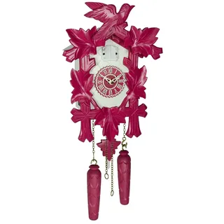 Trenkle - 350-20_QM_pink-weiss - Kuckucksuhr - Quarz - Kuckulino Color Edition