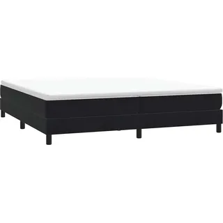 vidaXL Boxspringbett ohne Matratze Schwarz 200x220 cm Samt - Schwarz