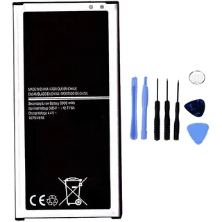 Akku kompatibel mit Samsung J7 2016 J710 EB-BJ710CBE mit hoher Kapazität 3300 mAh mit Montageset im Lieferumfang enthalten