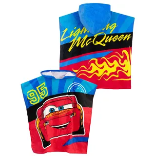 Disney Jungen Handtuch Poncho Cars Rot One Size