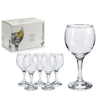 Pasabahce Bistro 44411 Weingläser Wasser Saft Drink Trinkglas 6 Gläser Set Glas - Transparent