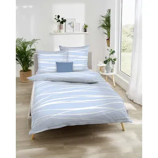 Motion Mako-Satin hellblau 200 x 200 cm + 2 x 80 x 80 cm