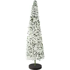 Creativ deco Dekobaum »Weihnachtsdeko«, auf hochwertiger Holzbase, mit Perlen verziert, Höhe 50 cm, weiß