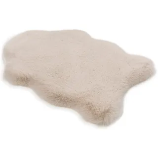 SCHÖNER WOHNEN-Kollektion Hochflor-Teppich »Tender deluxe 6286« fellförmig 50 mm Höhe Dekofell, Fellteppich, flauschig, waschbar, Schöner Wohnen Kollektion, beige