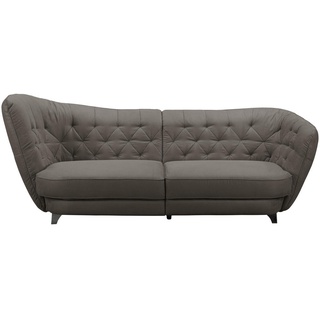 Mid.you Bigsofa , Dunkelbraun , Textil , 256x85x115 cm , Made in Eu , Wohnzimmer, Sofas & Couches, Sofas, Bigsofas