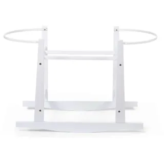 Childhome Wiegengestell , Weiß , Holzwerkstoff , teilmassiv , 85x46x54 cm , EN 71 , stabiles Gestell, einfacher Aufbau , Babymöbel & Kindermöbel, Babyzimmer, Babybetten, Stubenwagen & Babywiegen