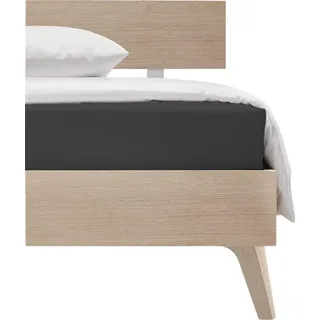 Colours L offene Mako Satin Laken Anthrazit 220 x 260 cm - Grau