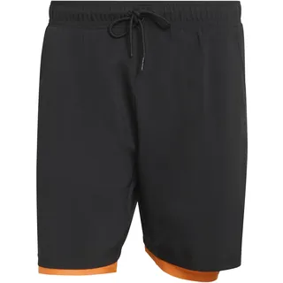 adidas Club Tennis Climacool 2IN1 Shorts Black/Pure Orange S