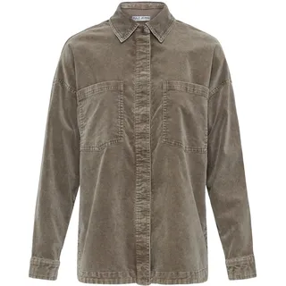Pulz Jeans Hemdjacke "Damen Overshirts PZFIBA", walnut