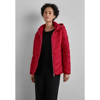 STREET ONE Damen, A201969 Kurze Steppjacke Carpet red, 46