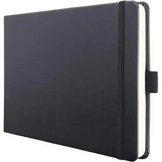 Sigel Notizbuch A5 quer dotted schwarz