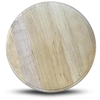 PARENCE.- Rundes Schneidebrett aus Holz - Schneideständer, Käse, Brot, Wurstwaren - 23cm Durchmesser, Holz
