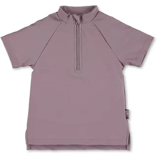 Sterntaler Badeshirt Kurzarm Uni – Kinder-Bademode aus elastischem Polyamid, Kurzarm, Reißverschluss vorne mit Kinnschutz, Stehkragen, UV-Schutz 50+