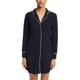 ESPRIT Damen Beautiful Basics Sus L_ls Nachthemd, Navy, 38 EU