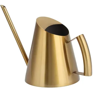 Gießkanne Metall, Giesskanne Gold Kleine Gießkanne Zimmerpflanzen mit Langer Auslauf für Pflanzen Zimmerpflanze (900ML)