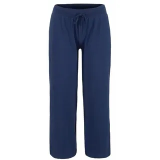 Beachtime 7/8-Strandhose aus weichem Jersey, Wide-Leg, Jogginghose, Relaxhose, blau