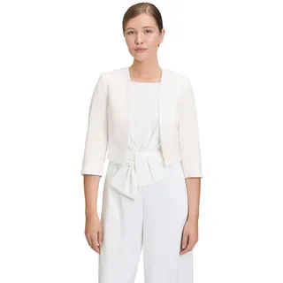 Vera Mont Bolerojacke mit Kellerfalten Weiß 46