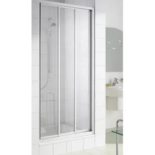 Kermi Gleittür IBIZA 2000 ST3 08017, I2ST3080171PK, Farbe: Silber Mattglanz Echtglas klar Clean