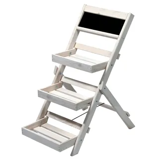 Dobar Blumentreppe 38,5 x 49,5 x 69 cm Weiß
