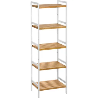 Songmics Bücherregal 31,5 x 45 x 142 cm Weiß
