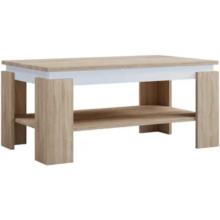 Mid.you Couchtisch , Sonoma Eiche , Holzwerkstoff , rechteckig , eckig , 53x41x90 cm , Stauraum, offenes Fach, einfacher Aufbau , Wohnzimmer, Wohnzimmertische, Couchtische, Couchtische eckig