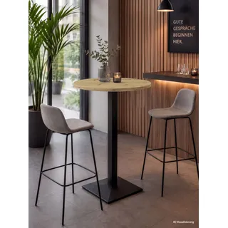 Mäusbacher Bistrotisch Big Bistro Metall Ø 70 cm x H 105 cm Braun