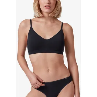SKINY Damen Cotton Essentials Bustier BH mit voller Abdeckung, Schwarz, 42 EU