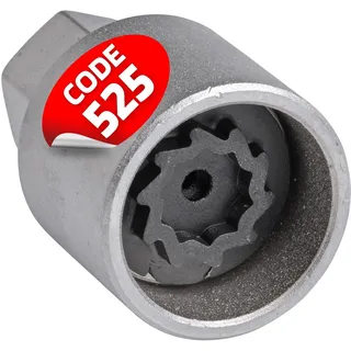 SW-Stahl 02383L-5 Felgenschloss Adapter 525 I geeignet für VW I Felgenschlösser lösen I Radsicherung Felgenschloss Demontage Werkzeug I Felgenschloss Ausdreher I Felgensicherung Schlüssel