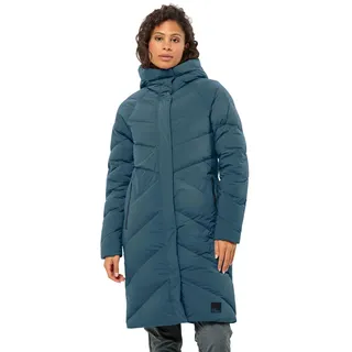Jack Wolfskin Damen Marienplatz Mantel (Größe XL blau)