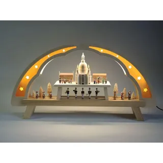 Schwibbogen LED Lichterbogen Dresdner Frauenkirche 58cm Fensterschmuck NEU 01084