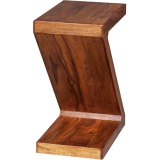 Wohnling Beistelltisch Massivholz sheesham 44,0 x 30,0 x 59,0 cm