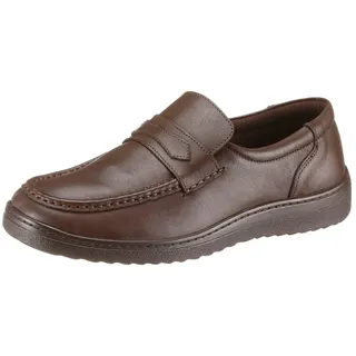 Slipper CLASSIC, Herren, Gr. 44, braun, Glattleder, Schuhe Slipper