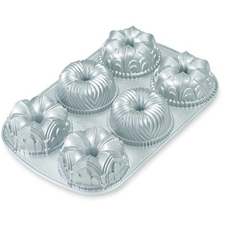 Nordic Ware Backform Garland Bundt Pan Aluminium Silber, 22,9cm x 35,6cm, NW 54724