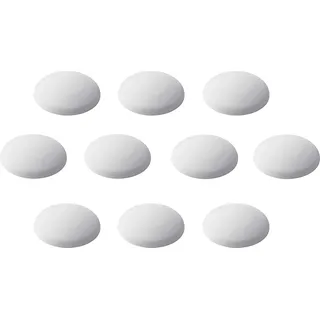 Metafranc Türpuffer Ø 40 mm - selbstklebend - weiß - 10 Stück im praktischen Set - Zuverlässiger Wandschutz - Zum schonenden Öffnen von Türen & Fenstern / Wandpuffer / Anschlagdämpfer / 431816
